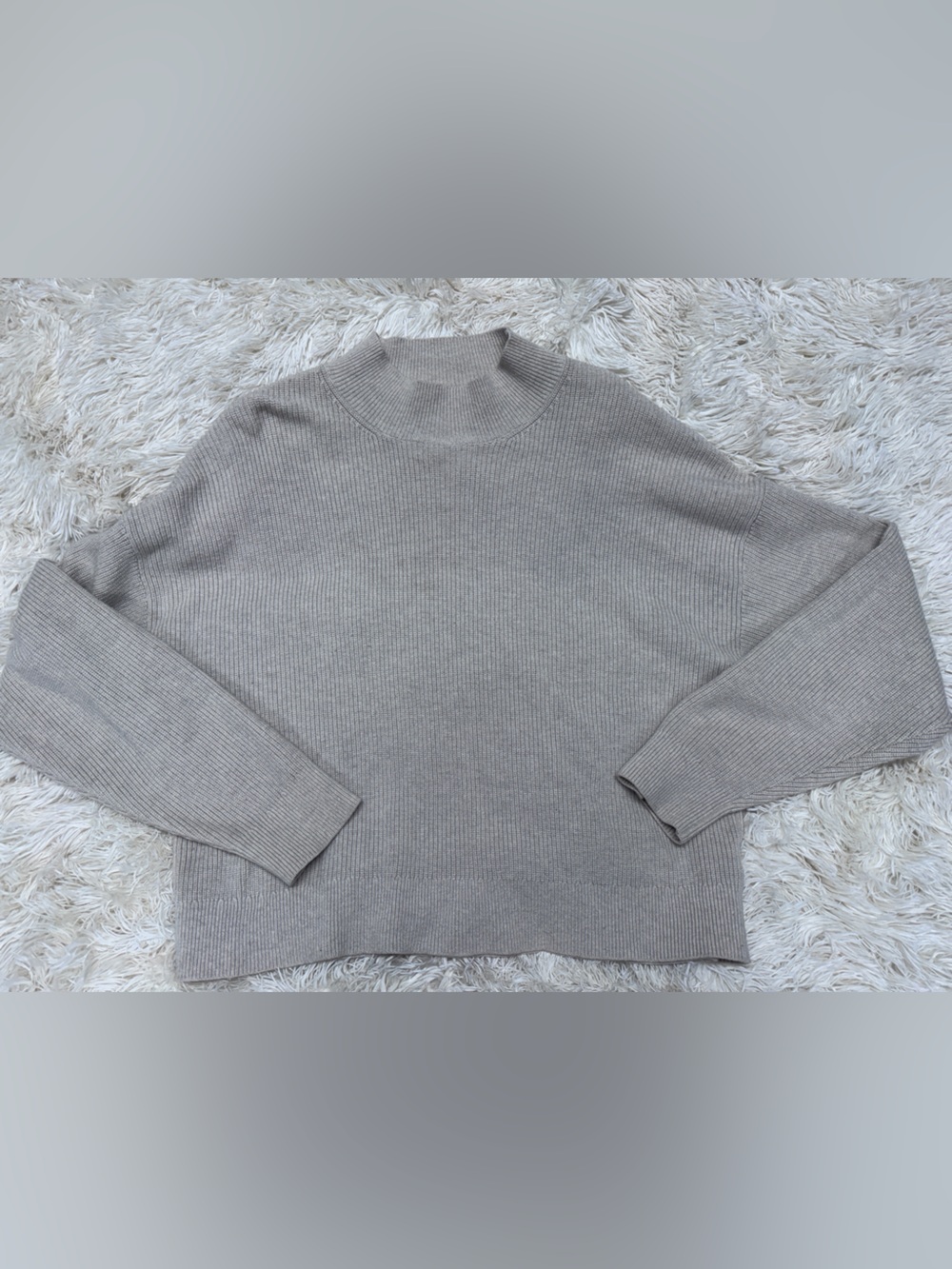 Wilfred Free Aritzia Ribbed Mockneck Sweater – Women’s XL, Oatmeal